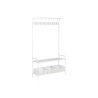 Appendiabiti con ripiano Home ESPRIT Bianco Metallo Loft 110 x 36 x 186 cm