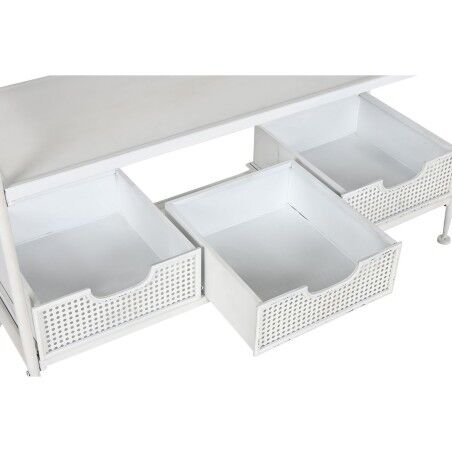 Appendiabiti con ripiano Home ESPRIT Bianco Metallo Loft 110 x 36 x 186 cm