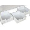 Appendiabiti con ripiano Home ESPRIT Bianco Metallo Loft 110 x 36 x 186 cm