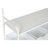 Appendiabiti con ripiano Home ESPRIT Bianco Metallo Loft 110 x 36 x 186 cm