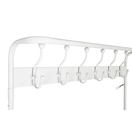 Appendiabiti con ripiano Home ESPRIT Bianco Metallo Loft 110 x 36 x 186 cm