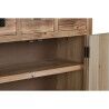 Cassettiera Home ESPRIT Nero Naturale Abete Legno MDF Orientale 63 x 27 x 101 cm