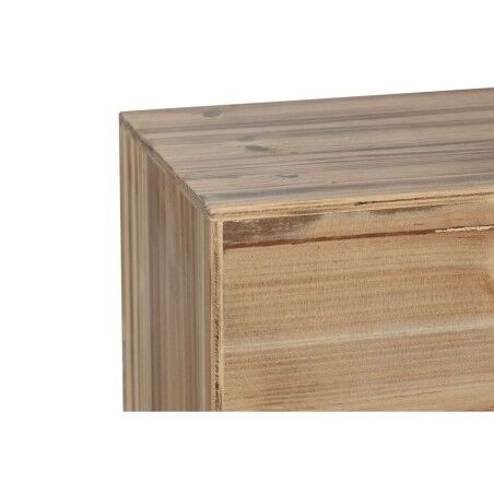 Mobile TV Home ESPRIT Nero Naturale Abete Legno MDF 130 x 24 x 51 cm