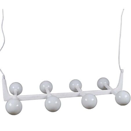 Lampadario Home ESPRIT Bianco Metallo Cristallo 110 x 45 x 23 cm