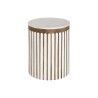 Tavolo aggiuntivo Home ESPRIT Bianco Naturale 41 x 41 x 52 cm
