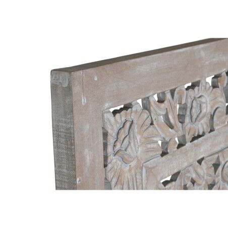 Testiera del Letto Home ESPRIT Grigio Legno MDF 180 x 3,5 x 180 cm