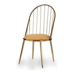 Sedia Dorato Barre Senape 48 x 95,5 x 48 cm