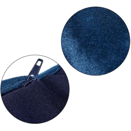 Cuscino Velluto Azzurro Poliestere (45 x 13 x 45 cm)