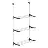 Stendibiancheria Pieghevole Kipit 17018 Nero Argentato Metallo Plastica Riattaccare