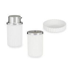 Set da Bagno Berilo 3318-1 Bianco Plastica