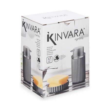 Dispenser di Sapone 2 in 1 per Lavandino Kinvara Plastica