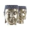 Vaso DKD Home Decor Grigio Dorato Buddha Resina Orientale (2 Unità)