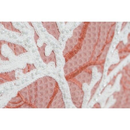 Cuscino Home ESPRIT Bianco Corallo Mediterraneo 60 x 10 x 35 cm