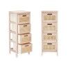 Cassettiera Rattan Naturale 27 x 73 x 25 cm 4 casseti