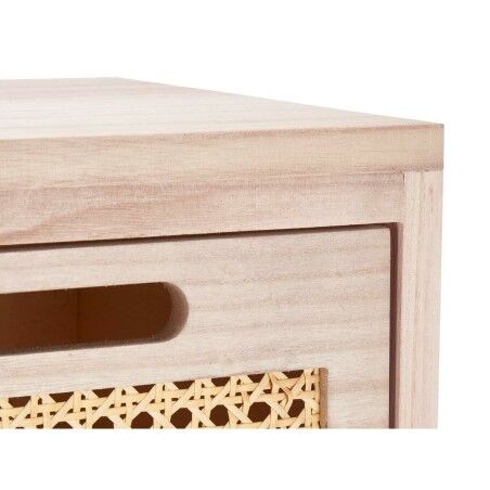 Cassettiera Rattan Naturale 27 x 73 x 25 cm 4 casseti