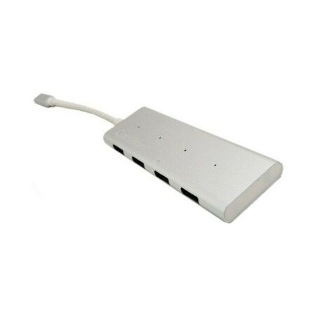 Hub USB C CoolBox COO-HUC4U3 Alluminio