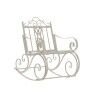 Sedia a Dondolo DKD Home Decor Metallo Alluminio Bianco (63 x 89 x 92 cm)