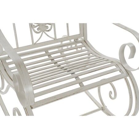 Sedia a Dondolo DKD Home Decor Metallo Alluminio Bianco (63 x 89 x 92 cm)