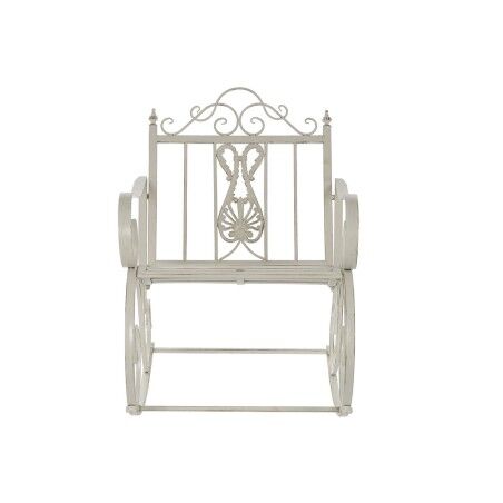 Sedia a Dondolo DKD Home Decor Metallo Alluminio Bianco (63 x 89 x 92 cm)