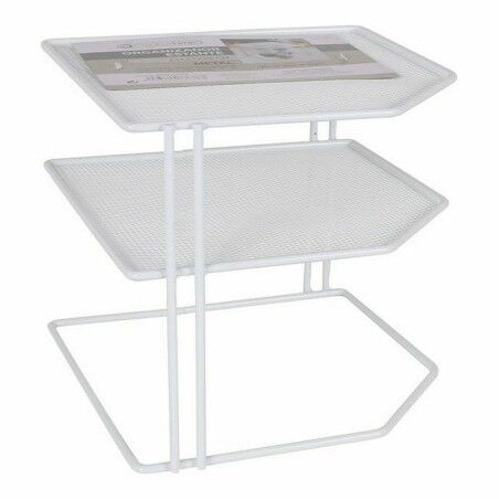 Mensole Confortime Bianco Metallo 23 x 23 x 20 cm Secchio organizzatore (8 Unità)