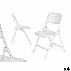 Sedia Pieghevole 12721 Bianco 59 x 50 x 82 cm 108 x 11,5 x 50 cm (4 Unità)