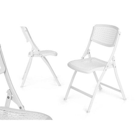 Sedia Pieghevole 12721 Bianco 59 x 50 x 82 cm 108 x 11,5 x 50 cm (4 Unità)