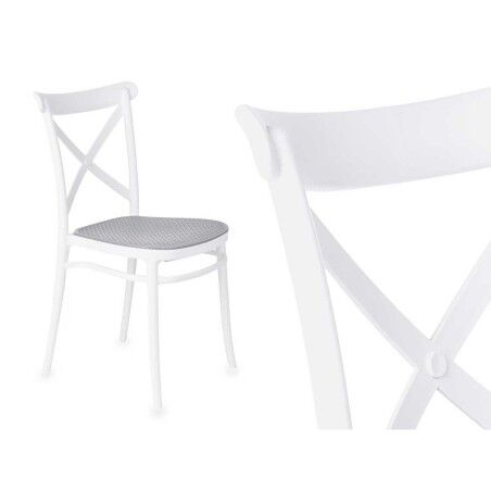 Sedia Ibergarden PC-175 Bianco Grigio 4 Unità