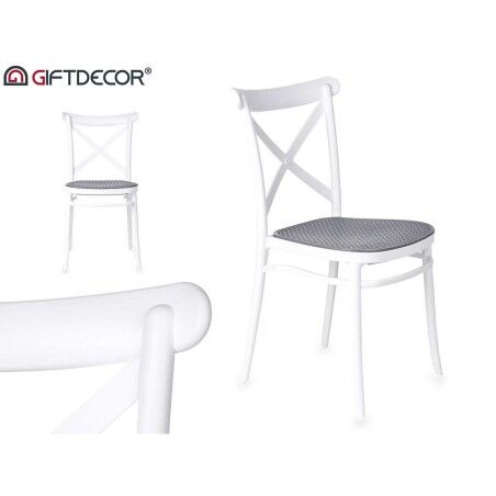 Sedia Ibergarden PC-175 Bianco Grigio 4 Unità
