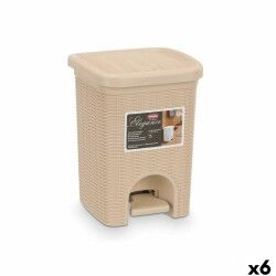Cestino Stefanplast 30134 Beige Plastica 6 L (6 Unità)