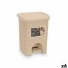 Cestino Stefanplast 30134 Beige Plastica 6 L (6 Unità)