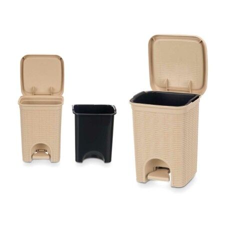 Cestino Stefanplast 30134 Beige Plastica 6 L (6 Unità)