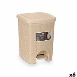 Cestino Stefanplast 30796 Beige Plastica 20 L (6 Unità)