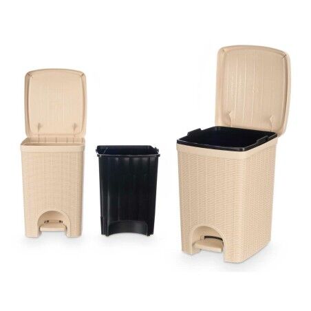 Cestino Stefanplast 30796 Beige Plastica 20 L (6 Unità)