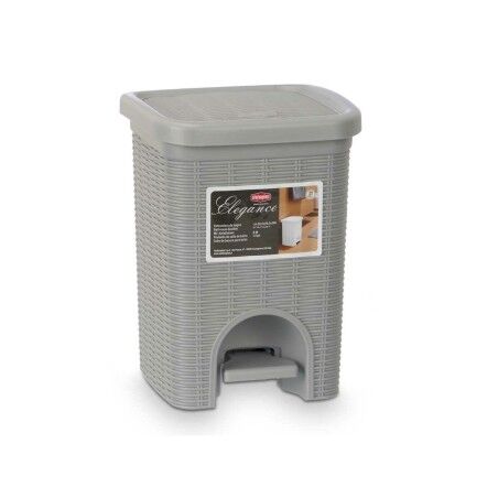 Cestino Stefanplast 30132 Grigio chiaro Plastica 6 L (6 Unità)