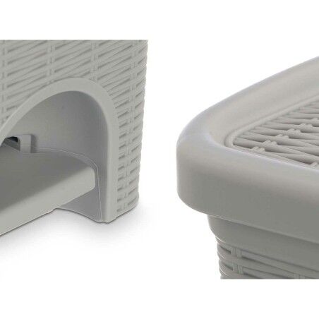 Cestino Stefanplast 30132 Grigio chiaro Plastica 6 L (6 Unità)