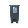 Cestino a pedale ABK-142 Antracite Plastica 25 L (6 Unità)