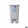 Cestino a pedale ABK-142 1 Grigio Plastica 25 L (6 Unità)
