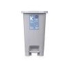 Cestino a pedale ABK-142 1 Grigio Plastica 25 L (6 Unità)
