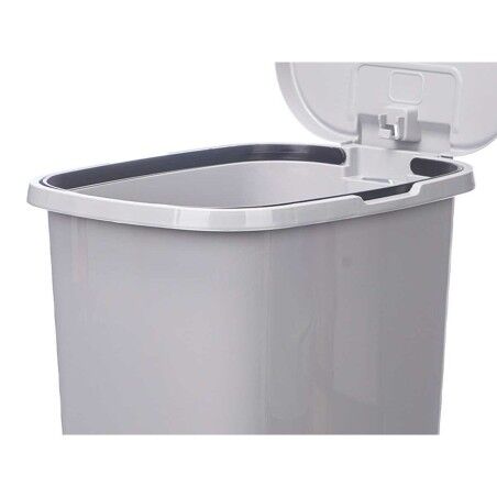 Cestino a pedale ABK-142 1 Grigio Plastica 25 L (6 Unità)