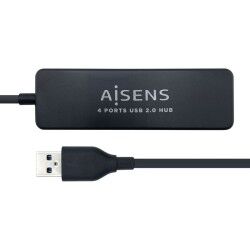 Hub USB Aisens A104-0402 Nero