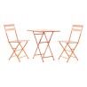 Tavolo con 2 sedie DKD Home Decor MB-177412 Corallo 60 x 60 x 75 cm (3 pcs)