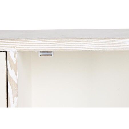 Credenza DKD Home Decor Abete Cotone Bianco (120 x 35 x 80 cm)