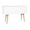 Credenza DKD Home Decor Abete Cotone Bianco (120 x 35 x 80 cm)
