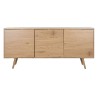 Credenza DKD Home Decor Naturale Metallo Legno MDF 160 x 45 x 75 cm