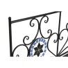 Panca DKD Home Decor Ceramica Mosaico Nero Metallo Multicolore (111 x 54 x 88 cm)