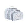 Set di Scatole Decorative DKD Home Decor 28 x 9,5 x 20 cm Azzurro Metallo Multicolore Cartone