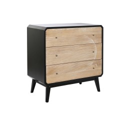Cassettiera DKD Home Decor Nero Legno Moderno (80 x 40 x 79,5 cm)