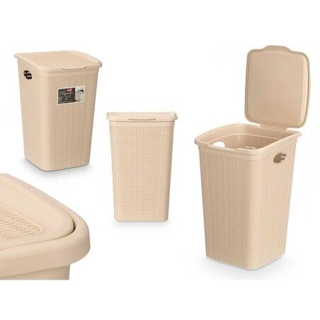 Secchio contenitore Stefanplast 30084 Crema Plastica 50 L 36 x 54,5 x 38 cm (6 Unità)