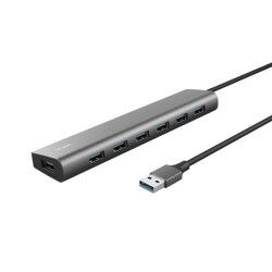 Hub USB Trust 24967 Grigio Argentato