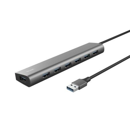 Hub USB Trust 24967 Grigio Argentato